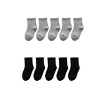 Graue und Schwarze Kindersocken perfekt für den Alltag